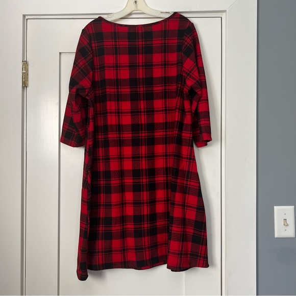 ModCloth Red Plaid Mini Dress - Picture 2 of 3